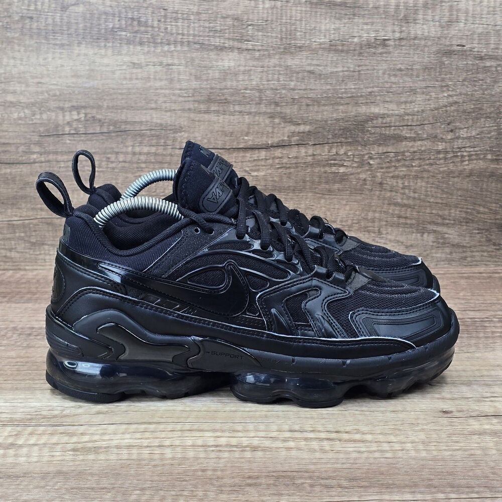 Nike Air VaporMax EVO Men's Size 8.5 Triple Black Running Shoes CT2868-003 READ*